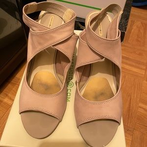 Max Studio Erica Heels in Taupe